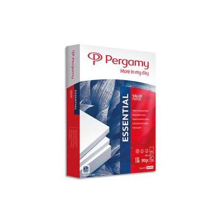 PERGAMY Ramette 500 feuilles papier Blanc Essentiel A4 80g CIE 136