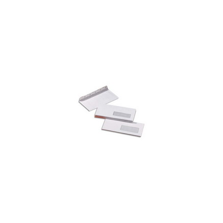 PERGAMY Boîte de 500 enveloppes Blanches 80g C5 162x229 mm fenêtre 45x100 mm auto-adhésives