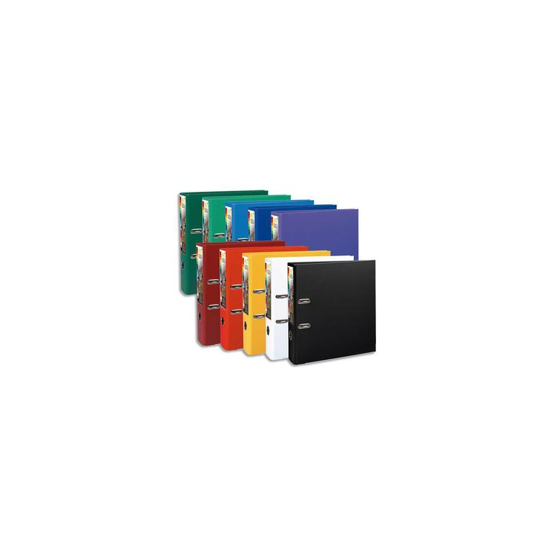 EXACOMPTA Classeur à levier en polypro PREMTOUCH dos de 8cm, coloris Assortis Office