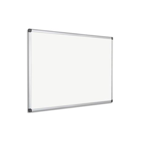 PERGAMY Tableau Blanc laqué magnétique, cadre aluminium, Format : L60 x H45 cm