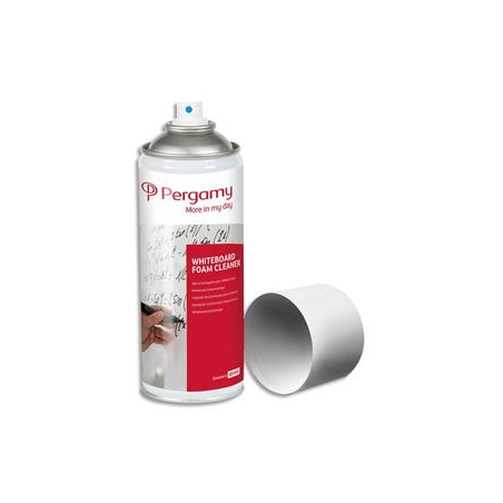 PERGAMY Spray mousse nettoyante pour tableaux Blancs. Contenance 400 ml