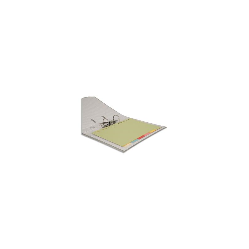 PERGAMY Jeu 6 intercalaires neutres 6 touches carte recyclée 170g. Format A4. Coloris assortis pastel