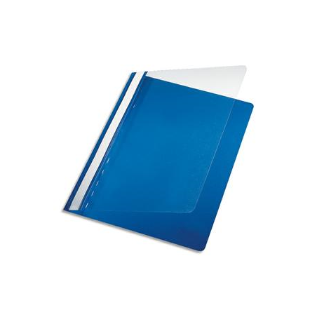 PERGAMY Chemise de présentation à lamelle en PP 17/100eme format A4. Coloris Bleu foncé