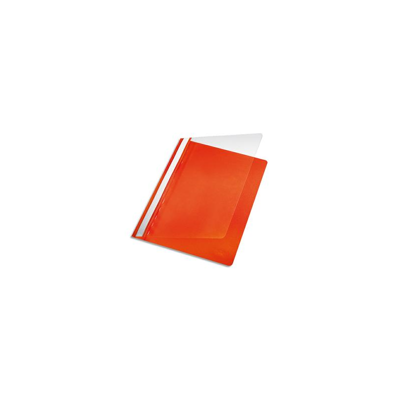 PERGAMY Chemise de présentation à lamelle en PP 17/100eme format A4. Coloris Orange