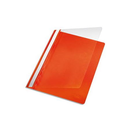 PERGAMY Chemise de présentation à lamelle en PP 17/100eme format A4. Coloris Orange