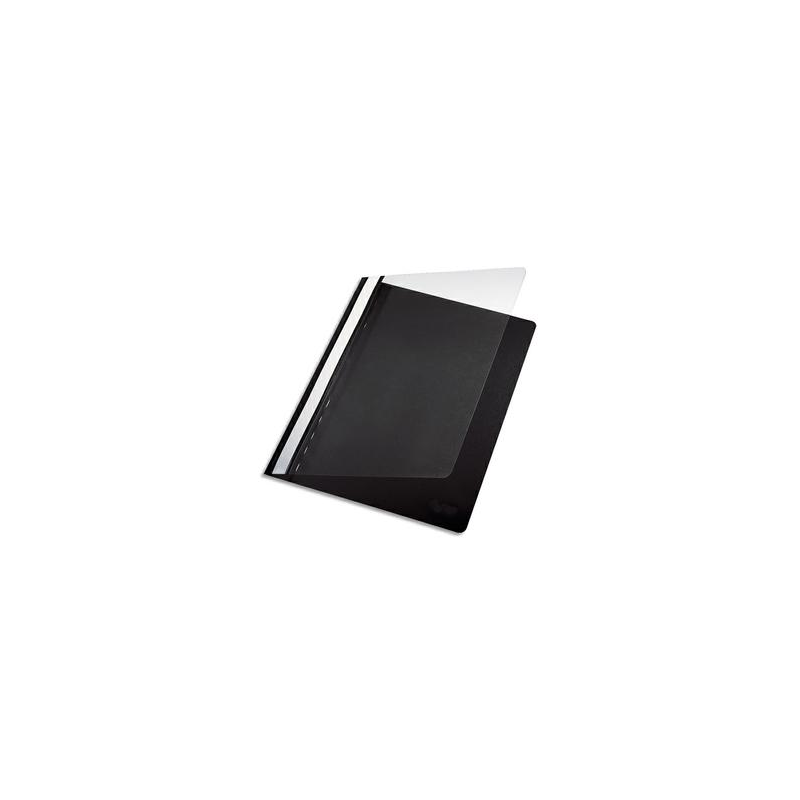 PERGAMY Chemise de présentation à lamelle en PP 17/100eme format A4. Coloris Noir