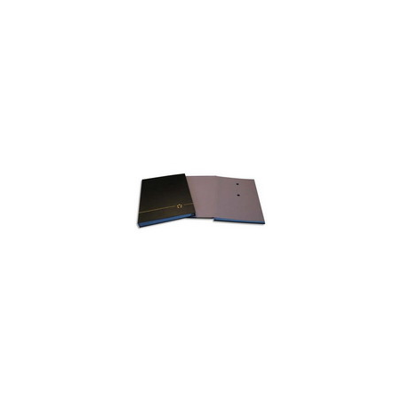 Parapheur 16 compartiments, couverture plastifiée en PVC Noir. Dimensions : 24 x 32 cm.
