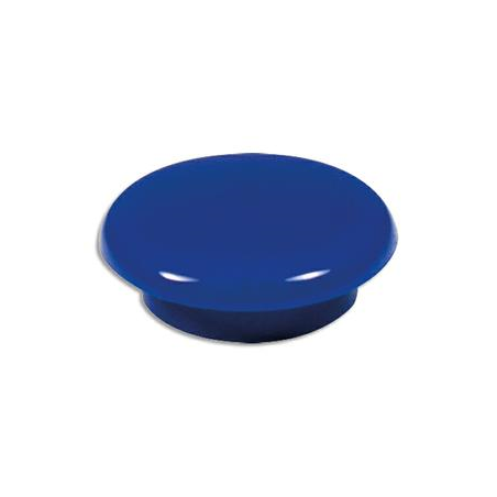 Boîte de 16 aimants 9 mm ronds Bleu