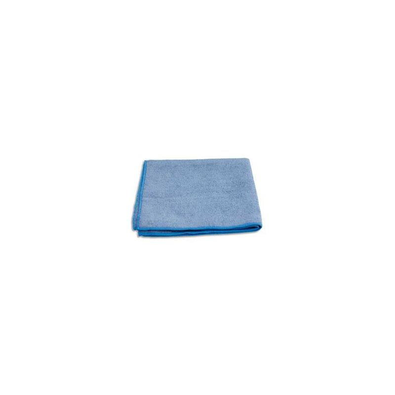 Paquet de 10 chiffons microfibre tout usage - Dimensions : 40 x 40 cm coloris Bleu
