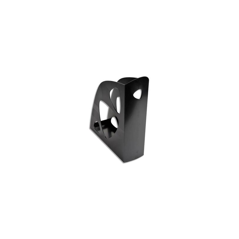 Porte-revues ECO en polystyrène, Noir - Dos 7,7 cm, H25,7 x P24,8 cm