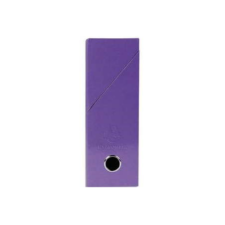 EXACOMPTA Boîte de transfert Iderama, carte lustrée pelliculée, dos 9,5 cm, 34x26 cm, coloris Violet