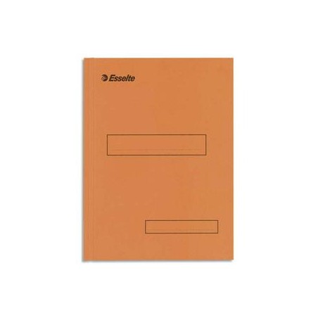 ESSELTE Boîte de 100 sous-dossiers 160g à 2 rabats Orange Scor, pour dossiers armoire et tiroir