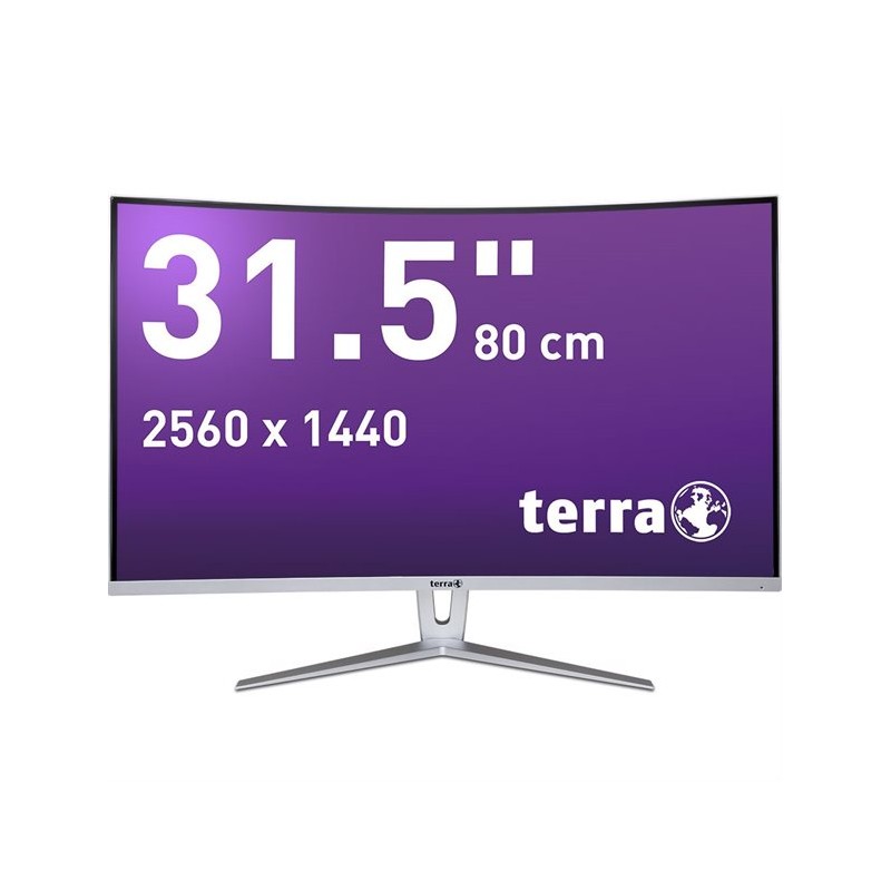 TERRA LCD/LED 3280W V2 silver/white CURVED 2xHDMI/DP