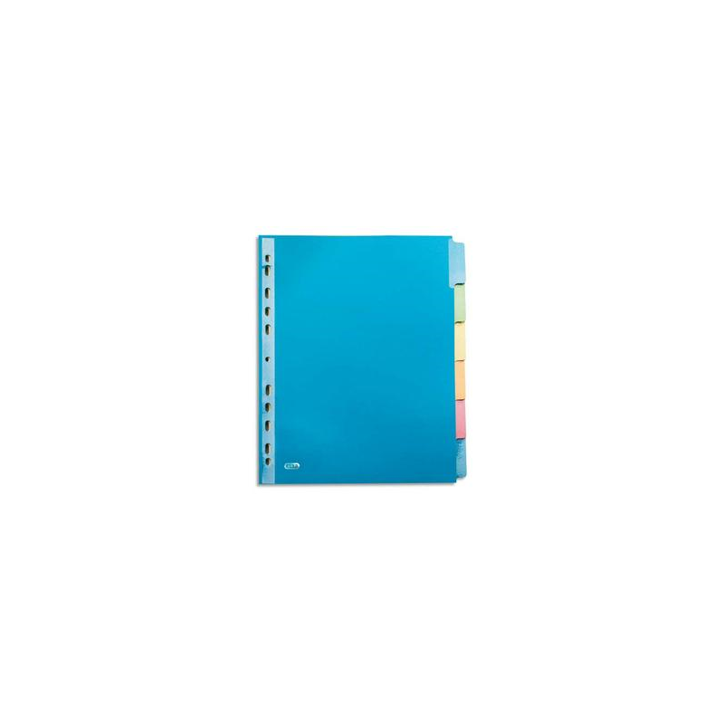 OXFORD Intercalaire COLOR LIFE, 6 positions en carte rigide 220g. Format A4+. Coloris assortis