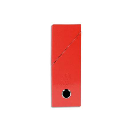 EXACOMPTA Boîte de transfert Iderama, carte lustrée pelliculée, dos 9,5 cm, 34x26 cm, coloris Rouge