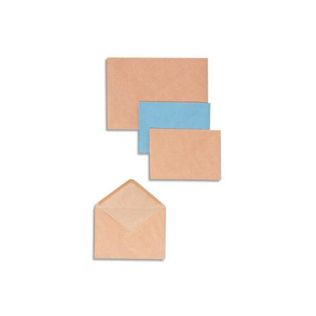 GPV Boîte de 500 enveloppes coloris Bleu gommées 75 grammes format 114x162 C6