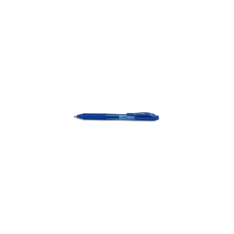PENTEL Roller encre gel rétractable Energel X, Pointe 0,7 mm, Bleu