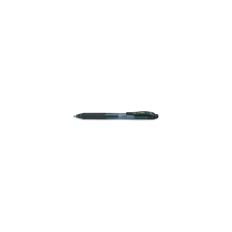 PENTEL Roller encre gel rétractable Energel X, Pointe 0,7 mm, Noir