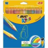 BIC Etui 24 crayons de couleur TROPICOLOR2 (version sans bois). Coloris assortis