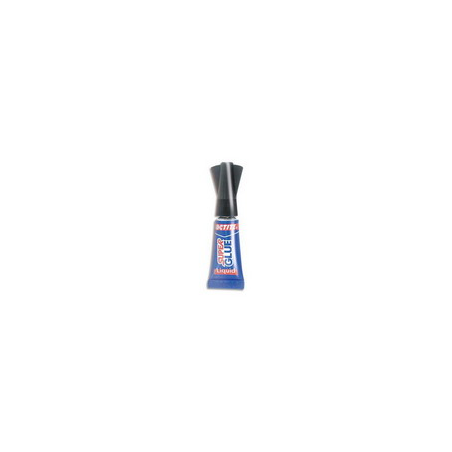 SUPER GLUE Blister de 3 colles Cyanoacrylates SUPERGLUE-3P Liquide Universal Tube 1g