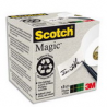 SCOTCH Boîte de 9 rubans Scotch Magic bague carton recyclé, 19mmx33m
