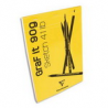 CLAIREFONTAINE Bloc de croquis Graf It format A4 80 pages microperforées 90g