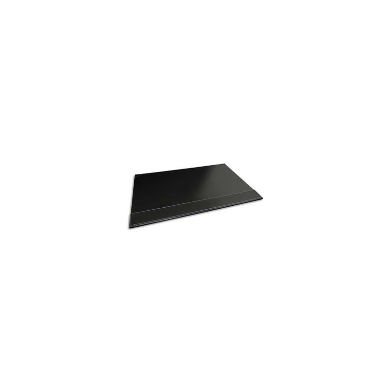 PAVO Sous-main à rabat simili cuir - Dimensions L50 x H35 x P1 cm coloris Noir