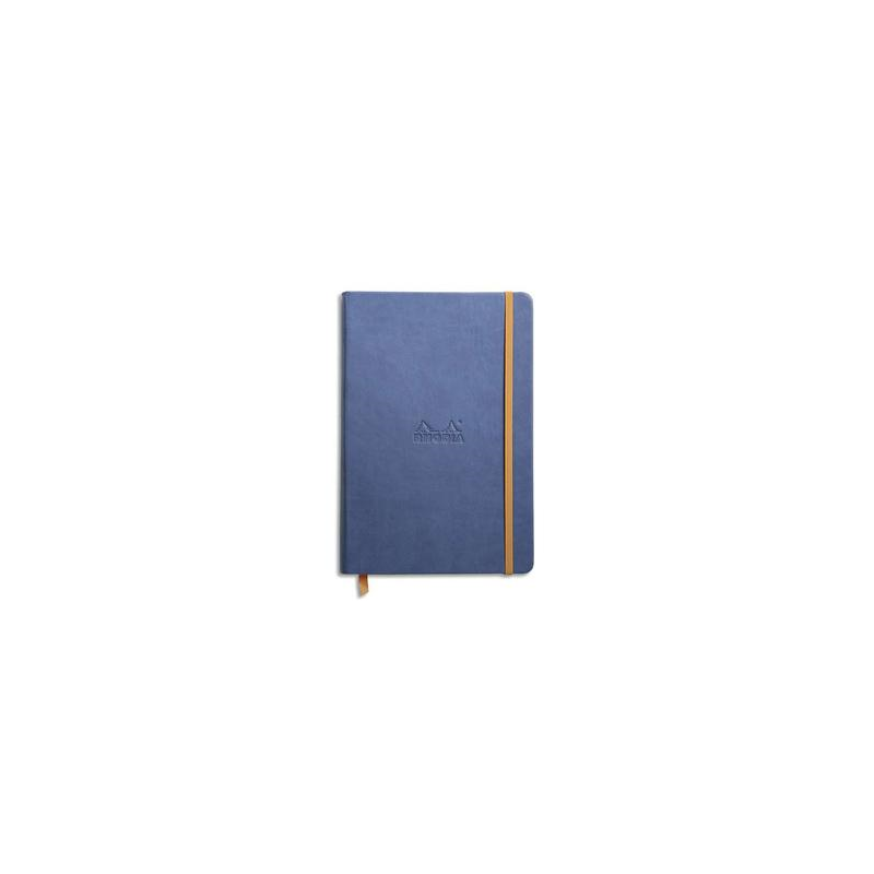 RHODIA Carnet RHODIArama 14,8x21cm 192 pages lignées. Couverture rembordée saphir