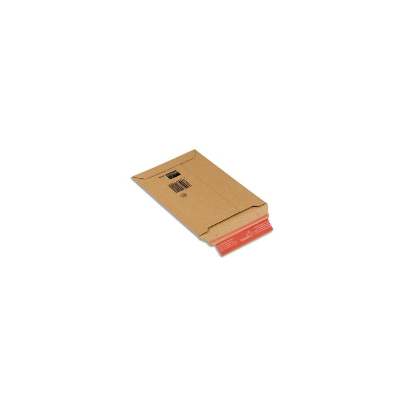 COLOMPAC Pochette d'expédition rigide en carton brun - Format A4 : 21,5 x 30 cm, hauteur 5 cm