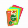 INAPA Ramette 50 feuilles x 5 teintes papier couleur intense ADAGIO assortis intenses A3 80g