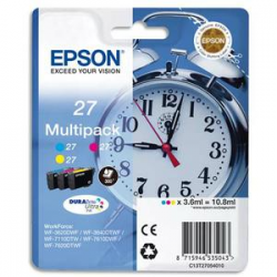 EPSON Multipack Jet d'encre 3 couleurs Cyan Magenta Jaune C13T27054010