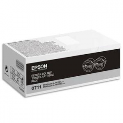 EPSON Pack 2 cartouches toner Noirs C13S050711