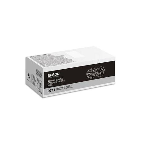 EPSON Pack 2 cartouches toner Noirs C13S050711