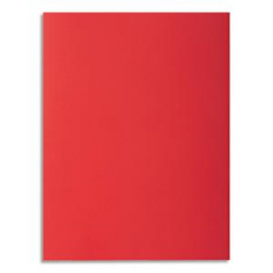 EXACOMPTA Paquet de 100 chemises ROCK'S en carte 210 grammes coloris Rouge