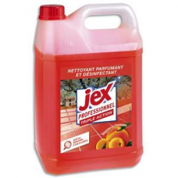 JEX PROFESSIONNEL Bidon de 5 litres désinfectant triple action multi-surfaces Vergers de Provence