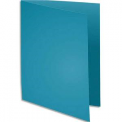 EXACOMPTA Paquet de 100 chemises ROCK'S en carte 210 grammes coloris Bleu