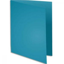 EXACOMPTA Paquet de 100 sous-chemises ROCK'S en carte 80 grammes coloris Bleu