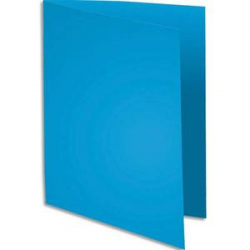 EXACOMPTA Paquet de 100 chemises SUPER 250 en carte 210 grammes coloris Bleu vif