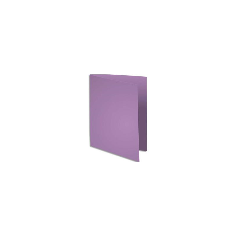 EXACOMPTA Paquet de 100 chemises SUPER 250 en carte 210 grammes coloris lilas