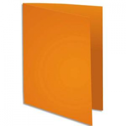 EXACOMPTA Paquet de 100 chemises SUPER 250 en carte 210 grammes coloris Orange