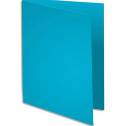 EXACOMPTA Paquet de 100 chemises SUPER 250 en carte 210 grammes coloris Bleu clair