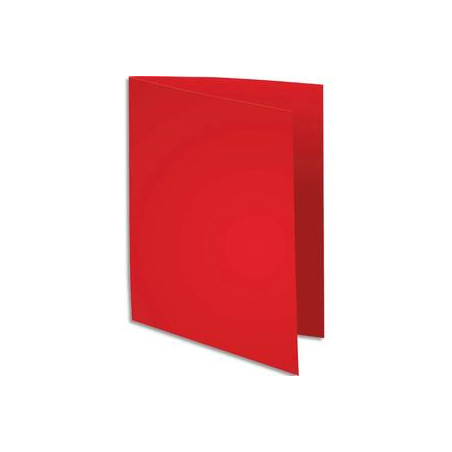 EXACOMPTA Paquet de 100 chemises SUPER 250 en carte 210 grammes coloris Rouge