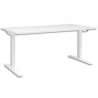 GAUTIER OFFICE Bureau pied I ajustable en hauteur et électrique Yes Blanc - Dim : L140 x H70/120 x P80 cm