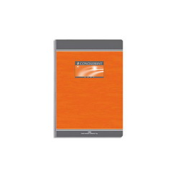 CONQUERANT C7 Cahier reliure brochure 17x22 cm 192 pages 70g petits carreaux 5x5 NF