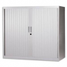 MT INTERNATIONAL Armoire Basse métallique monobloc Grise clair - Dimensions : L120 x H105 x P43 cm