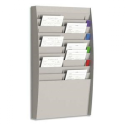 PAPERFLOW Trieur verticale à 20 cases A4, coloris Gris. Dim. L54,4 x H86,5 x P10,6 cm