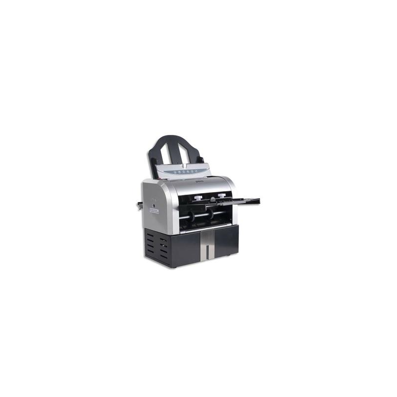PAVO Plieuse à courrier automatique Gris Noir, formats A4 A5, écran Led - Dim : L42,5 x H40 x P36,5 cm