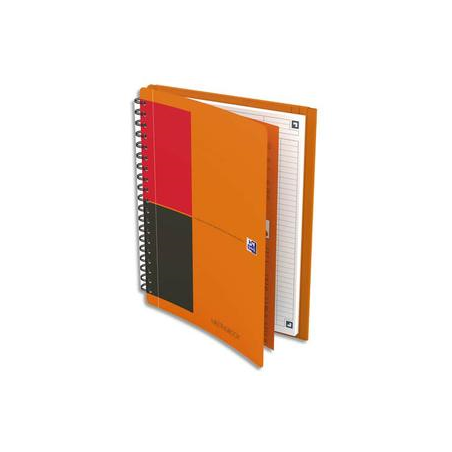 OXFORD Cahier MEETINGBOOK I-CONNECT spirale 160 pages L6mm 18,5x25cm (format tablette). Couverture PP