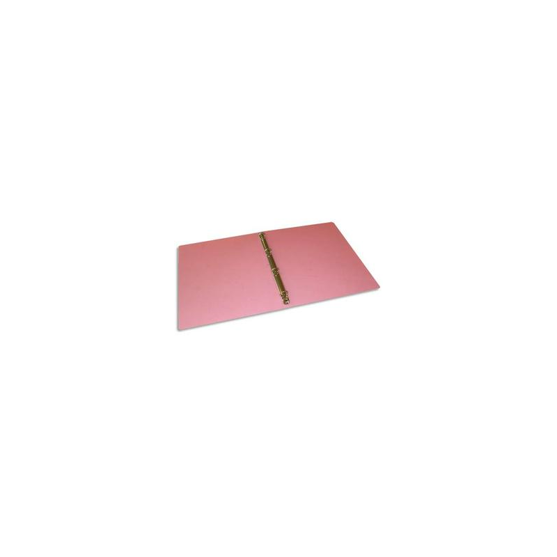 Classeur 4 anneaux polypropylène translucide. Dos 4 cm. Coloris Rouge