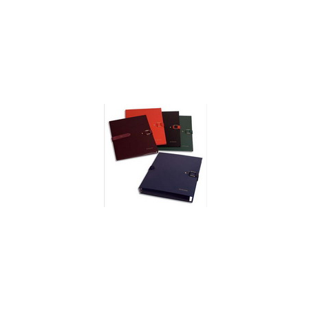 EXACOMPTA Chemise extensible Extensor, grand rabat en pied, balacolor Rouge finition imitation cuir